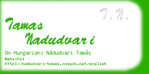 tamas nadudvari business card